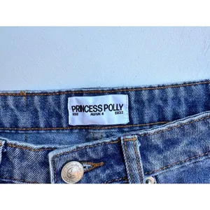 Princess Polly Everlong Jean Mid Blue Wash Wide Leg Mid Rise Denim US 0 thumbnail 5