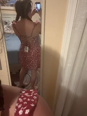 Princess Polly Mini Dress Burgundy thumbnail 3