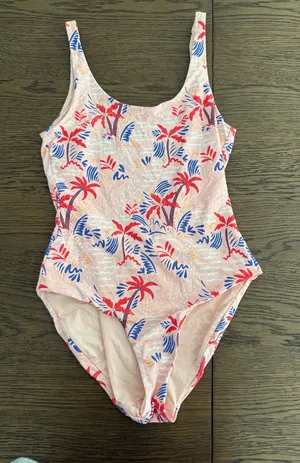 Onia Pink Tropical Palm One-Piece Swimsuit thumbnail 1