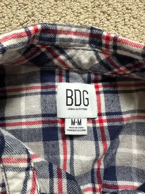 BDG Flannel Plaid Urban Outfitters Shirt thumbnail 3