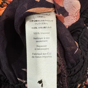 🍁 Warm New York‎ Floral Semi Sheer Neck Tie Blouse Burgundy Long Sleeve Elastic thumbnail 11