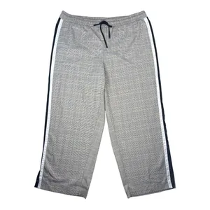 Nine West‎ Wide Leg Plaid Pant Brown Black Side Stripe Drawstring 1X Sporty Chic thumbnail 2