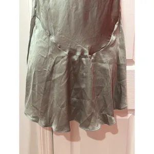 NWOT Free People Intimately Slip Dress Womens Sage Green Satin Ruffle XS thumbnail 3