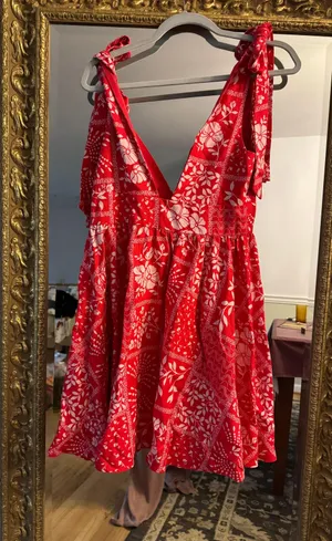 House Of Harley Red Paisley Dress thumbnail 6