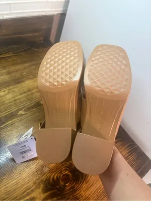 Aersoles brown chunky heel sandals size 11 wide width thumbnail 8