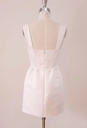 Custom Made Bridal Satin Dress With Bow thumbnail 5