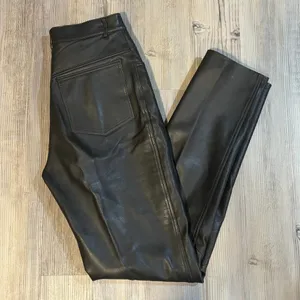 Vintage Vakko Sport Chocolate Brown Leather Pants - size 4 thumbnail 7