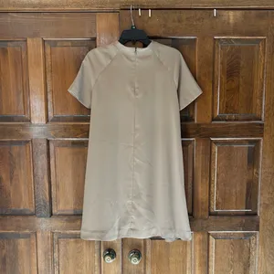 & Other Stories Paris Atelier A Line‎ Beige Dress Size 4 Short Sleeve Minimalist thumbnail 4