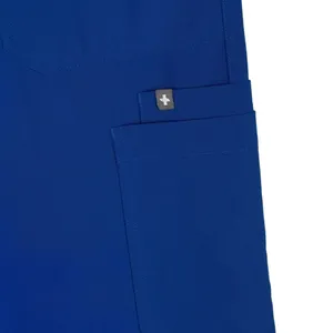 Figs Technical Collection Large Scrubs Pants Elastic Waist Pockets Straight Blue thumbnail 3