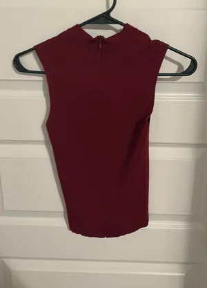 Zara cutout high neck top thumbnail 1