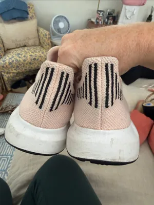 adidas Pink Knit Lace-Up Women's Sneakers thumbnail 3