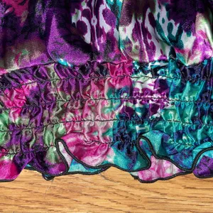 IZ Byer Colorful Sleeveless Blouse Women’s Large Elastic Neck Waist EUC thumbnail 6