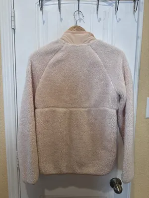 Sweaty Betty Jacket Womens XS Pink Peach Pennine Zip Up Soft Sherpa Fleece thumbnail 9