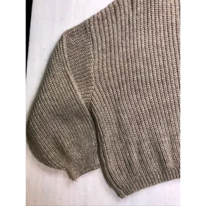 Zenana Womens 3X Oversized Cardigan Sweater‎ Tan Ribbed Knit Lantern Sleeve thumbnail 13