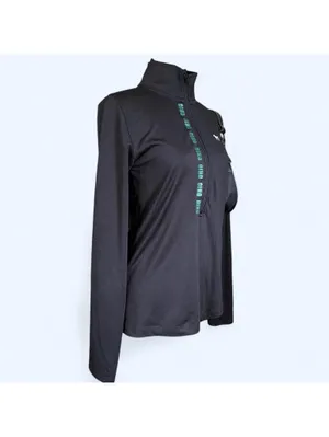 Vintage Y2K Victoria’s Secret PINK Ohio Bobcats Quarter Zip Size Medium 🖤 thumbnail 3