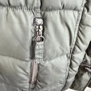 Halitech HFX Performance Apparel Green Full‎ Zip Puffer Parka Winter Coat Size L thumbnail 4