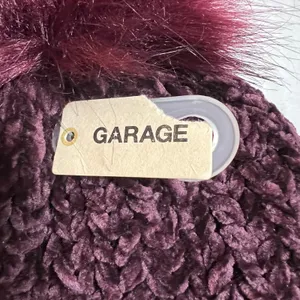 NEW GARAGE Chenille Chunky Knit Beanie w/ Pompom Size O/S Winter Cozy Colorful thumbnail 3