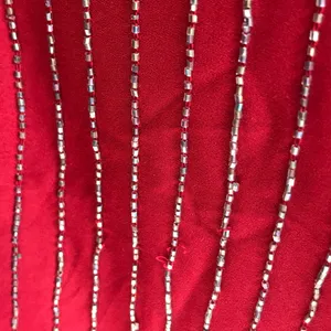 Revolve Lovers Friends Caterina Red Embellished Dress NEW Christmas party thumbnail 5