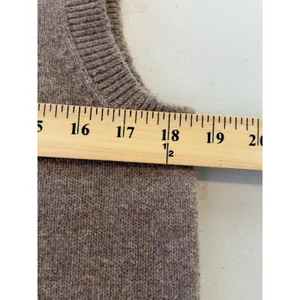 Old Navy SoSoft Sweater Mini Dress NWT Sleeveless‎ V-Neck Marled Brown M thumbnail 6