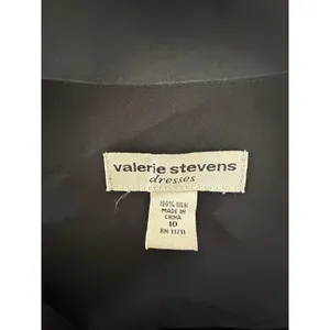 Valerie Stevens 10 Black 100% Silk Slip Dress 90s Minimalist Quiet Luxury Goth thumbnail 6