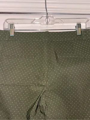 NWT Banana Republic Sloan Women’s Olive Green Polka Dot Dress Pants Size 6P thumbnail 5