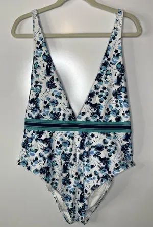 Aerie Deep V‎ Plunge Neckline One Piece Swimsuit XXL thumbnail 1