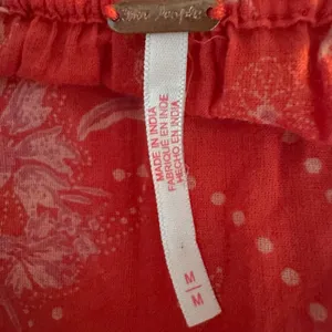 Free People Golden Hour Maxi Dress Cherry Red Medium Bohemian Spring Floral 70s thumbnail 9
