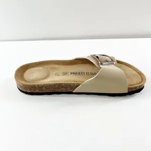 Project Cloud Ibiza Genuine Leather Slide Buckle Sandals Sandcastle Tan 8.5 thumbnail 6