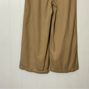 Madewell The Harlow Wide Leg Pants Drapey Twill Tan Khaki Size 6 High Rise thumbnail 9