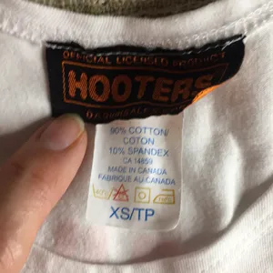 Hooters Girl Worn Uniform Tank from Des Moines IA Stretchy Size XSmall thumbnail 4
