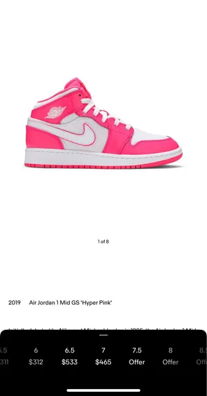 Pink 2019 Jordan 1s thumbnail 2