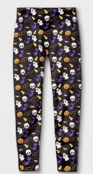 Hyde & EEK! BoutiqueHalloween Seamless Fleece Lined Leggings Women's -S/M NWOT thumbnail 1