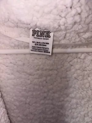 Victoria'S Secret Pink Reversible Sherpa Cardigan M/L Cocoa Powder thumbnail 3