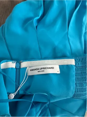 amanda uprichard Safari Blue Payton Skort Romper medium thumbnail 7