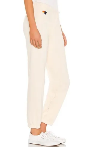 Aviator Nation Cream 5 Stripe Sweatpants thumbnail 4