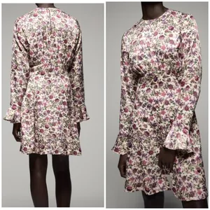 NEW Zara floral mini dress BLOGGERS FAVORITE!!! thumbnail 5