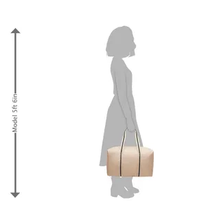 DSW Exclusive 2 pc set Weekender and Belt Sling bags in taupe and black thumbnail 5