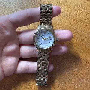 Kendra Scott Alex Gold Tone Stainless Steel 28mm Watch in Ivory Mother of Pearl. thumbnail 5