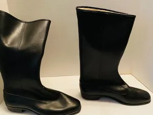 Vintage English leather and sheep lined boots thumbnail 1