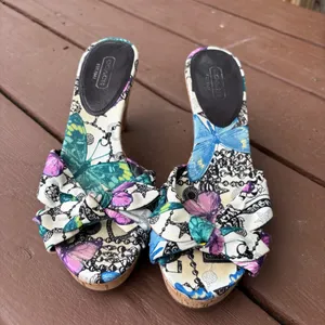 Vintage Coach butterfly-print sandals thumbnail 2