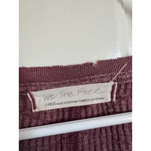 Free People purple‎ Buttercup oversized thermal size medium thumbnail 3