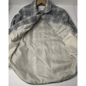American Eagle Brushed Plaid Shacket Oversized Sz XS Grunge Flannel Boyfriend thumbnail 10