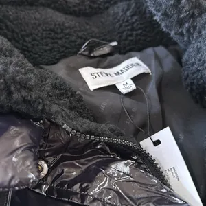 NWT STEVE MADDEN Antonia Jacket In Black Faux Fur Lined thumbnail 10