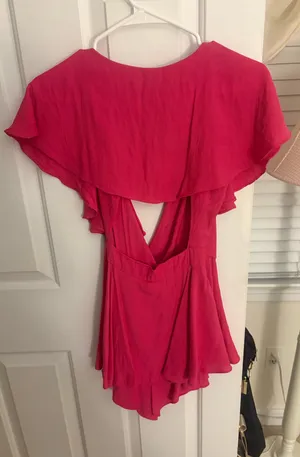DO+BE Pink Romper Ruffle thumbnail 5