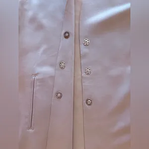 Carolina Belle Soft Cream /Tan Trench Coat LG thumbnail 5