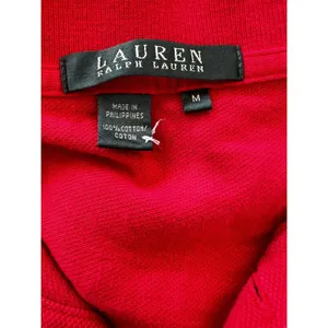Vintage 90s Ralph Lauren Women’s Red Polo Shirt Medium thumbnail 12