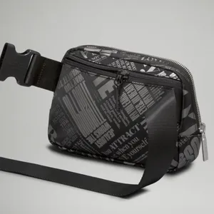 Lululemon Everywhere Belt Bag 1 liter in Black and Silver rare thumbnail 5