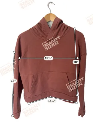 Women's FLX Cropped Pullover Hoodie Brown Size M thumbnail 2