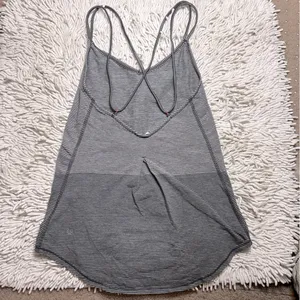 LULULEMON Breezy Tank in Divided Stripe Heathered Light to Dark Grey / Slate 2 thumbnail 11