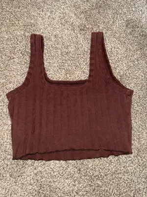 OFFLINE by Aerie OG Original Ribbed Scoop Neck Cropped Tank Top thumbnail 2